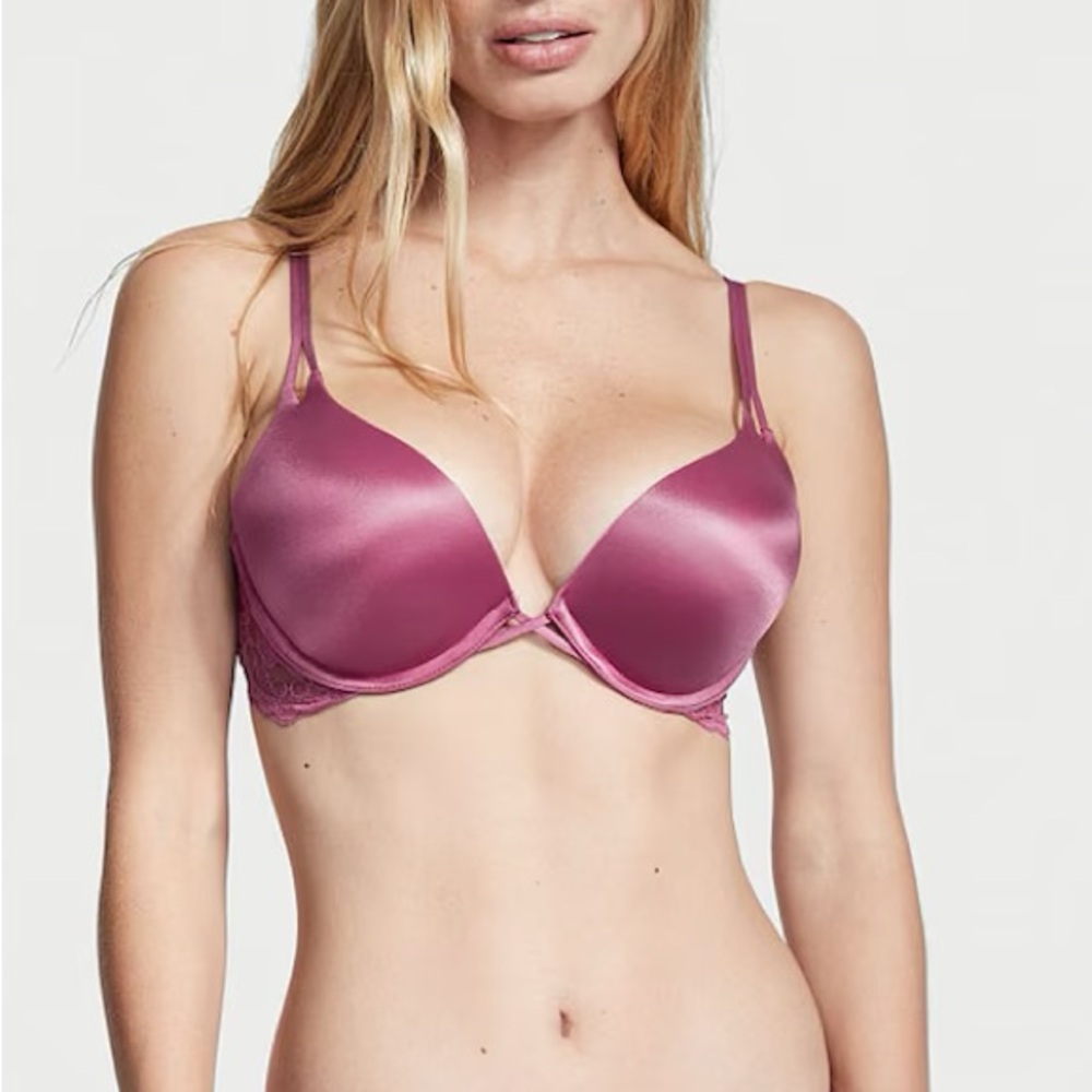 Victoria's Secret Bombshell Add-2-Cups Smooth Push-Up Bra in Pink Romance